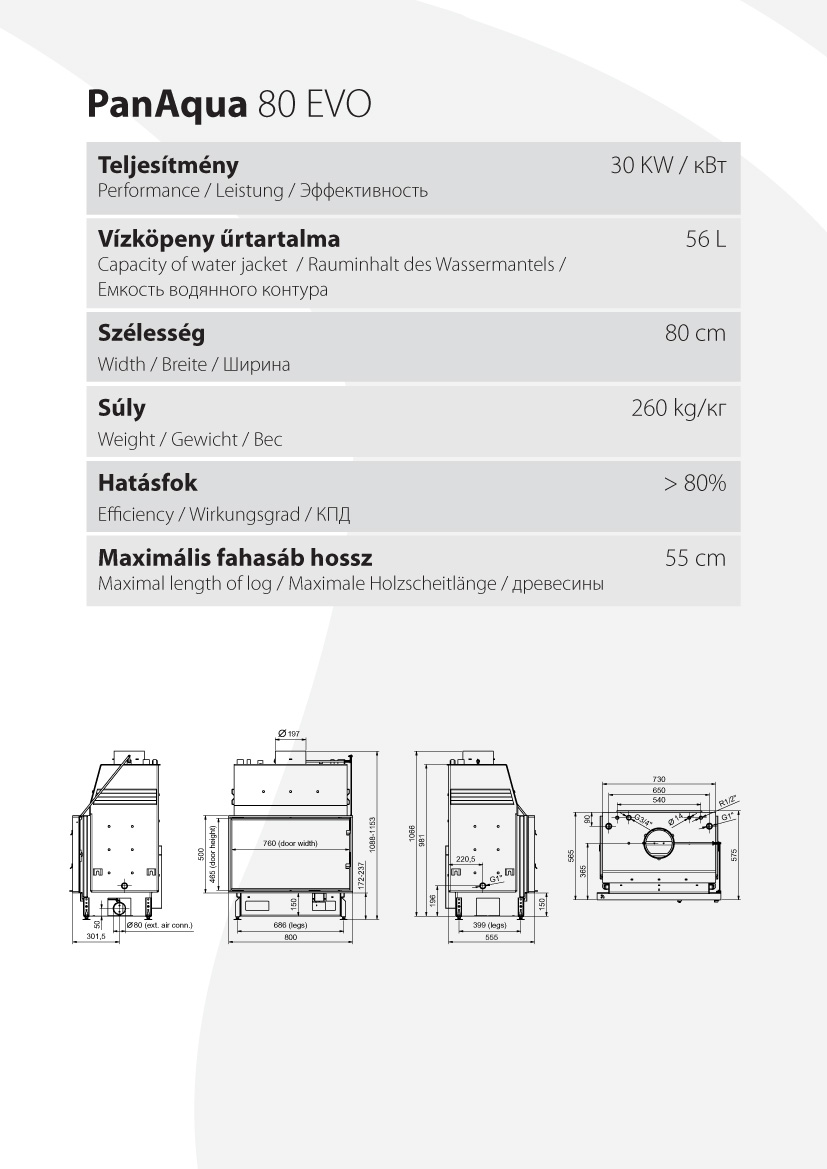 PanAqua EVO 80 Prémium