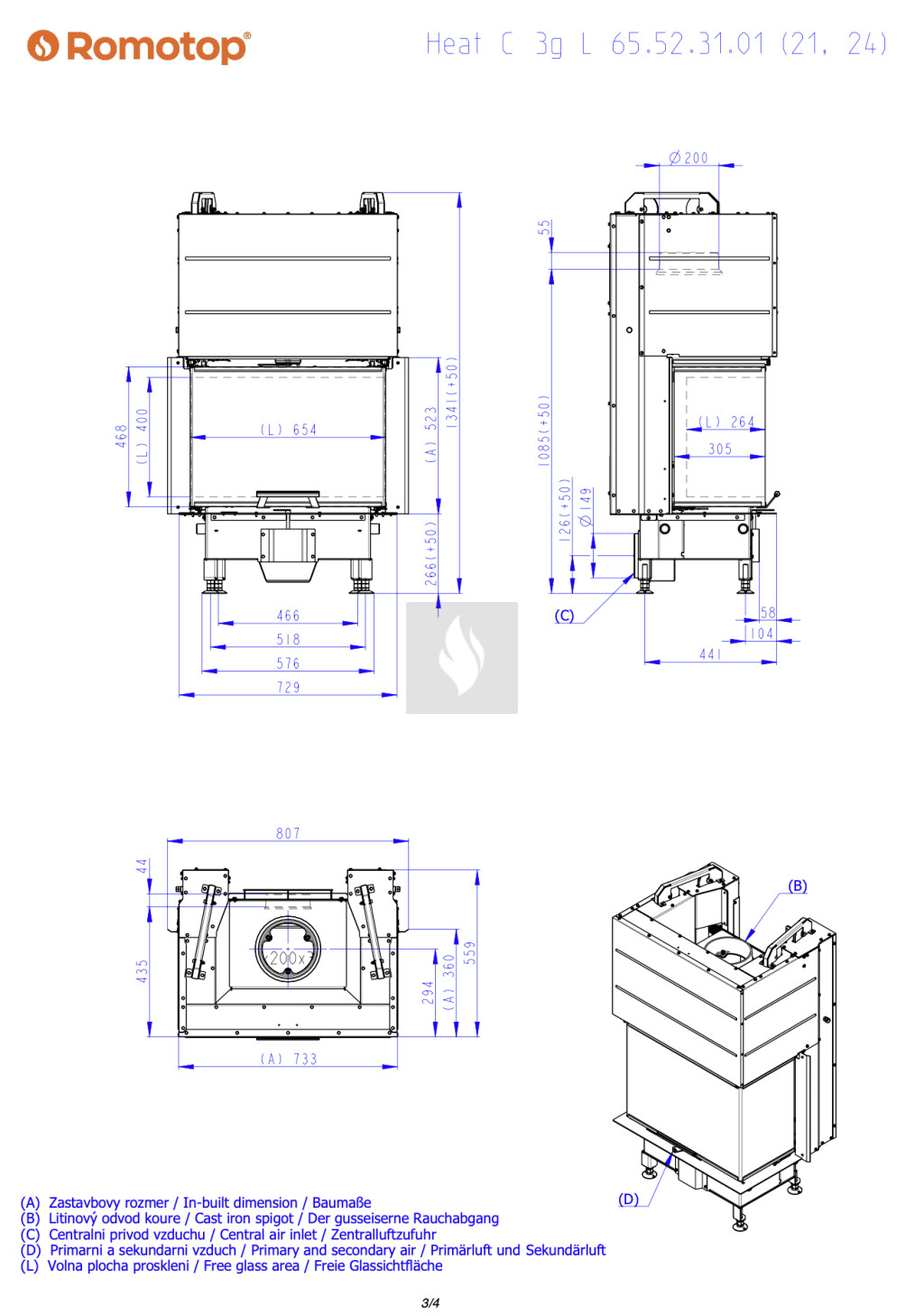 Romotop HEAT C 3G L 65.52.31.24 Romotop HEAT C 3G L 65.52.31.24