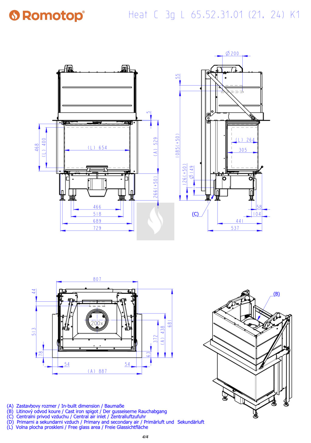 Romotop HEAT C 3G L 65.52.31.24 Romotop HEAT C 3G L 65.52.31.24
