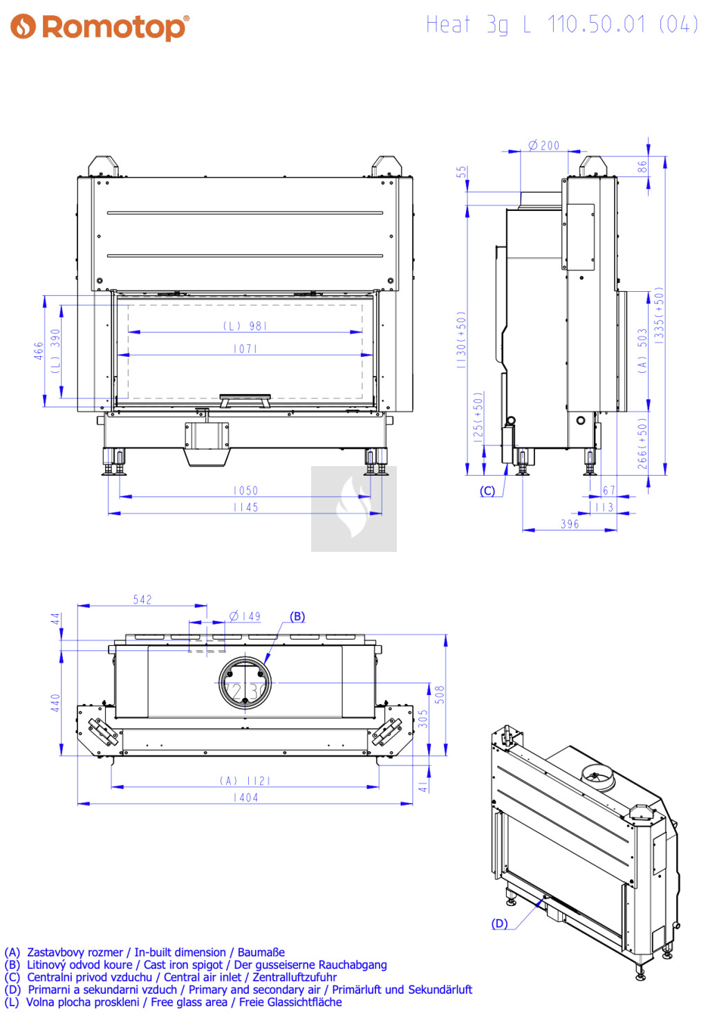 Romotop HEAT 3G L 110.50.04